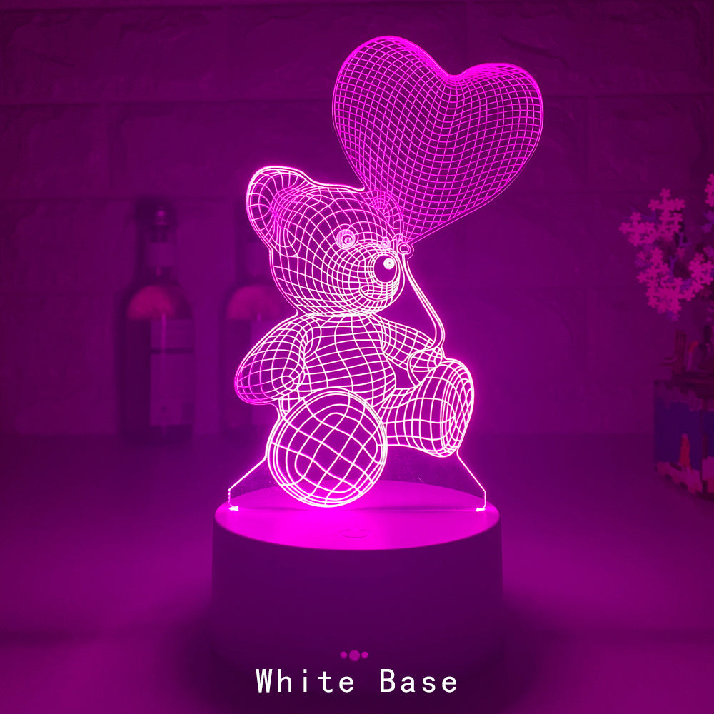 3D Lamp Acrylic USB LED Night Lights Neon Sign Lamp Decorations For Home Bedroom