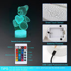 3D Lamp Acrylic USB LED Night Lights Neon Sign Lamp Decorations For Home Bedroom