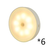 6pcs Warm light