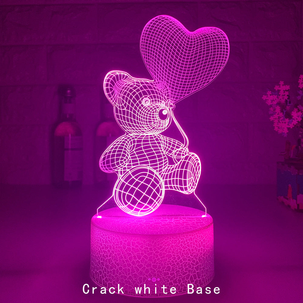 3D Lamp Acrylic USB LED Night Lights Neon Sign Lamp Decorations For Home Bedroom