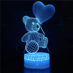 3D Lamp Acrylic USB LED Night Lights Neon Sign Lamp Decorations For Home Bedroom