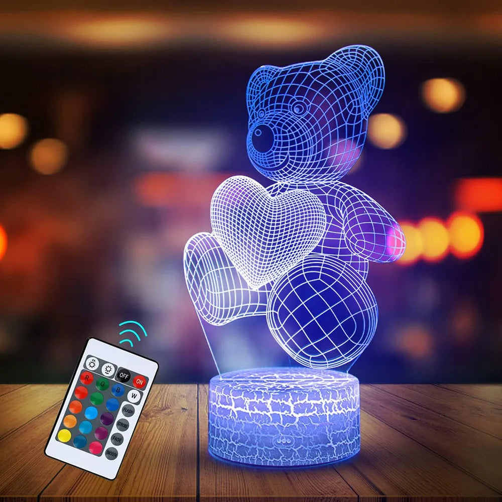 3D Lamp Acrylic USB LED Night Lights Neon Sign Lamp Decorations For Home Bedroom