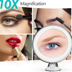 10x LED Lighted Makeup Mirror for Beauty and Grooming