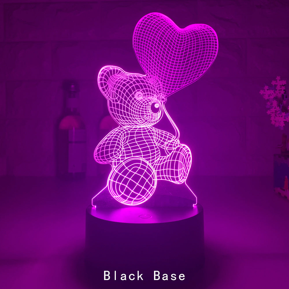 3D Lamp Acrylic USB LED Night Lights Neon Sign Lamp Decorations For Home Bedroom