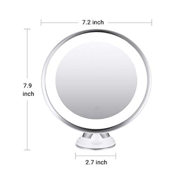 10x LED Lighted Makeup Mirror for Beauty and Grooming